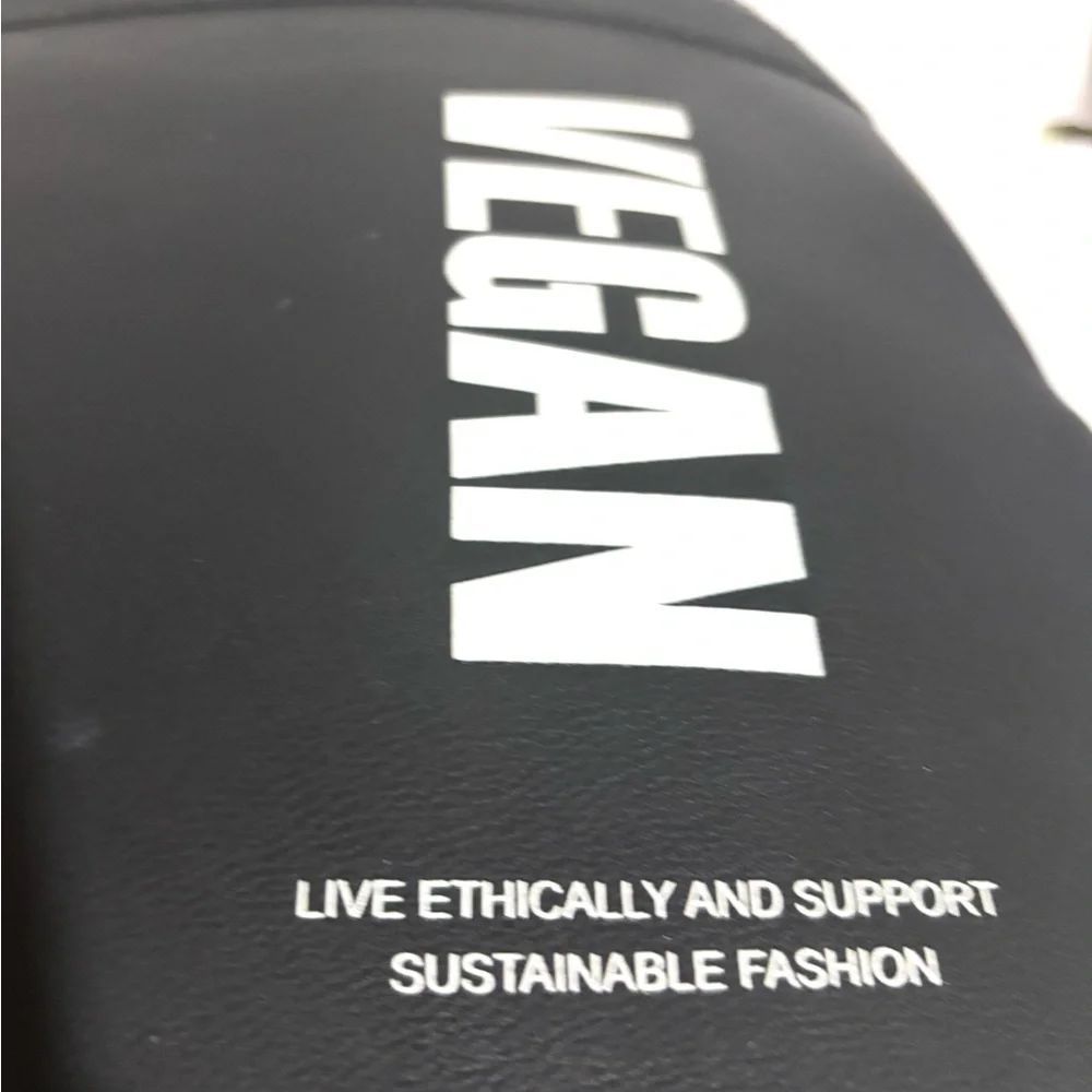 Vegan unisex Black Backpack